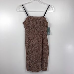 Wild Fable Black Gold‎ Sparkle Mini Dress NWT